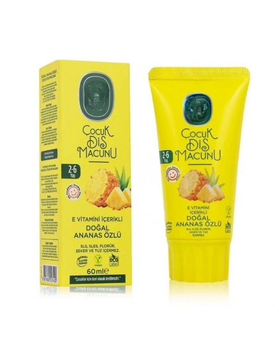 Çocuk Diş Macunu 60 ml Ananas