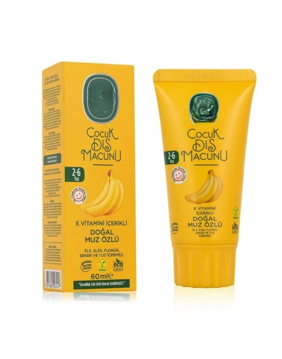 Çocuk Diş Macunu 60 ml Muz