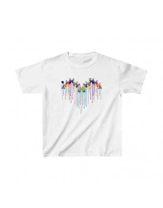 Çocuk Unisex Baskılı T-Shirt - Beyaz