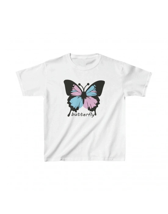 Çocuk Unisex Baskılı T-Shirt - Beyaz