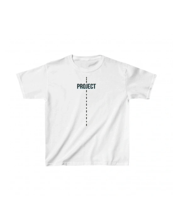 Çocuk Unisex Baskılı T-Shirt - Beyaz