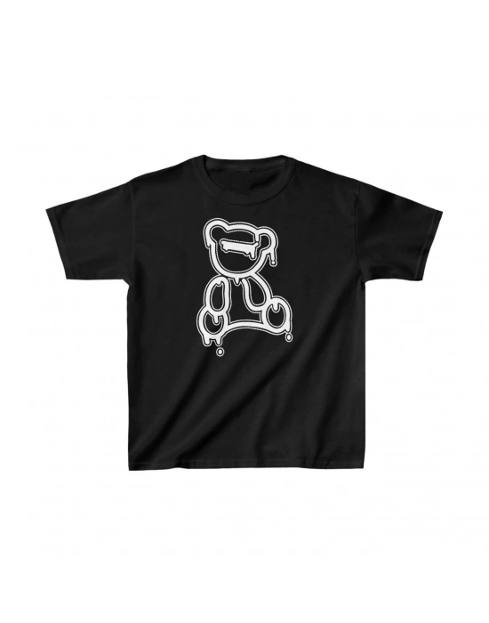 Çocuk Unisex Baskılı T-Shirt - Siyah