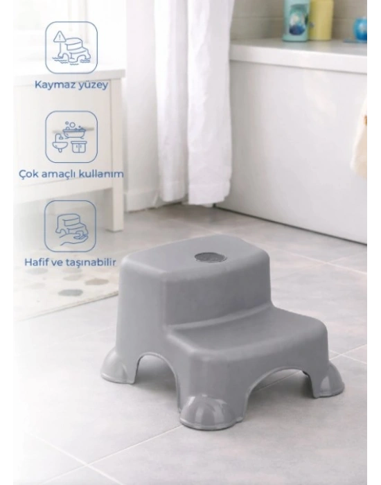 Çok Amaçlı Katlı Basamak 516 (Yeni) Soft Gri