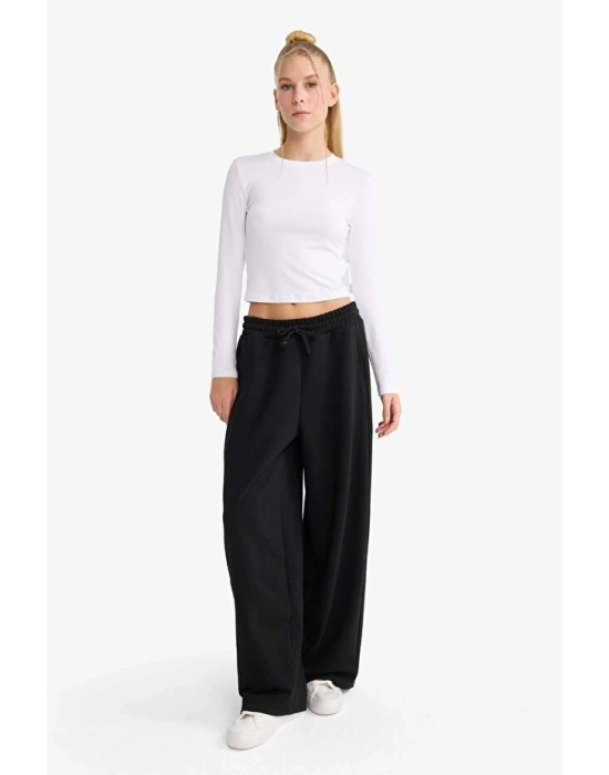 Coool Barrel Fit Beli Bağcıklı Cepli Pantolon