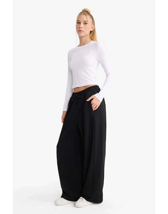 Coool Barrel Fit Beli Bağcıklı Cepli Pantolon