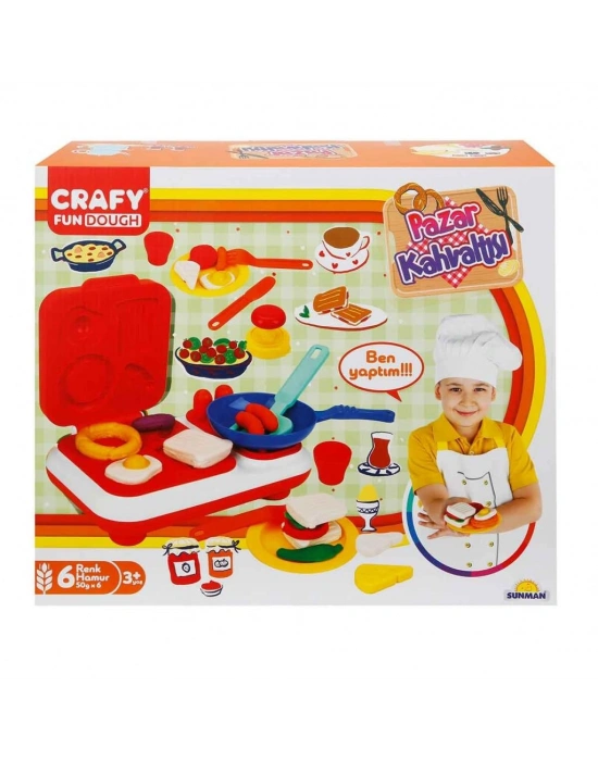 Crafy Pazar Kahvaltısı Oyun Hamuru Seti 23 Parça