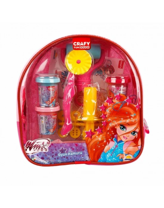 Crafy Winx Sırt Çantalı Oyun Hamuru Seti 200 Gr. 18 Parça