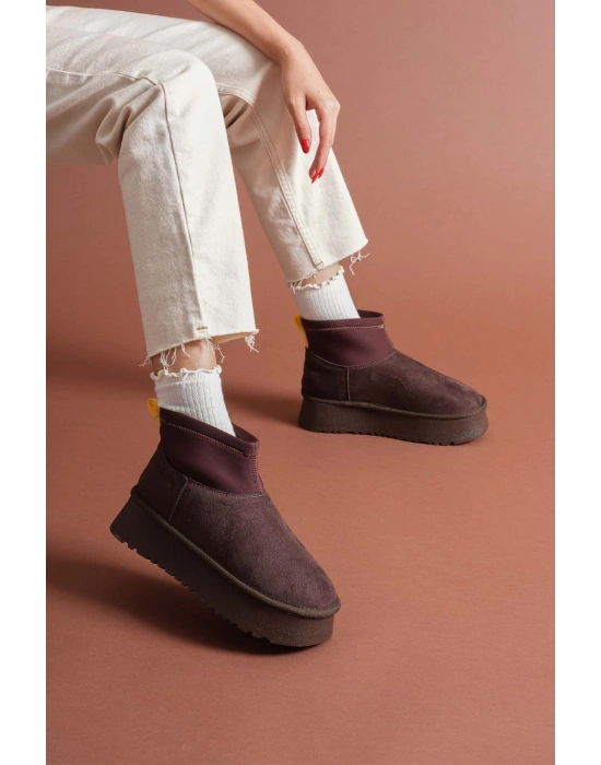 Cuen Kahverengi Süet Bot