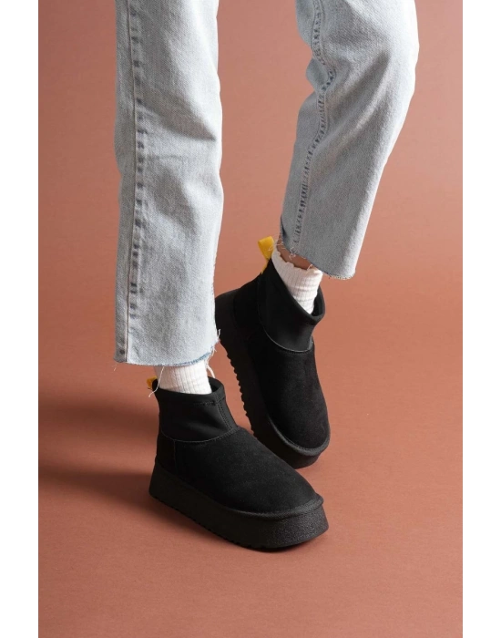 Cuen Siyah Süet Bot