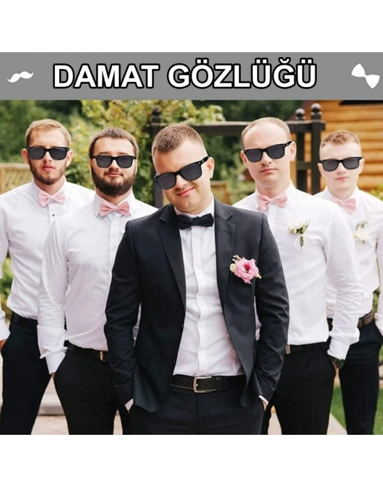 Damat Gözlüğü – Düğün ve Bekarlığa Veda Partisi Aksesuarı NessiWorld