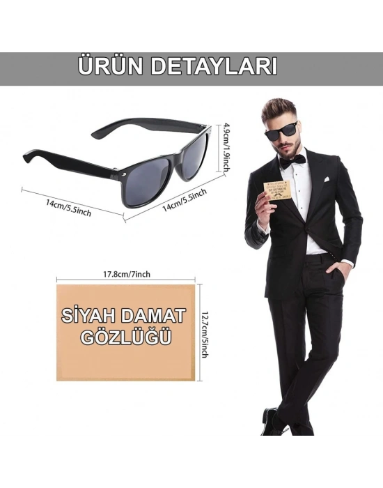 Damat Gözlüğü – Düğün ve Bekarlığa Veda Partisi Aksesuarı NessiWorld
