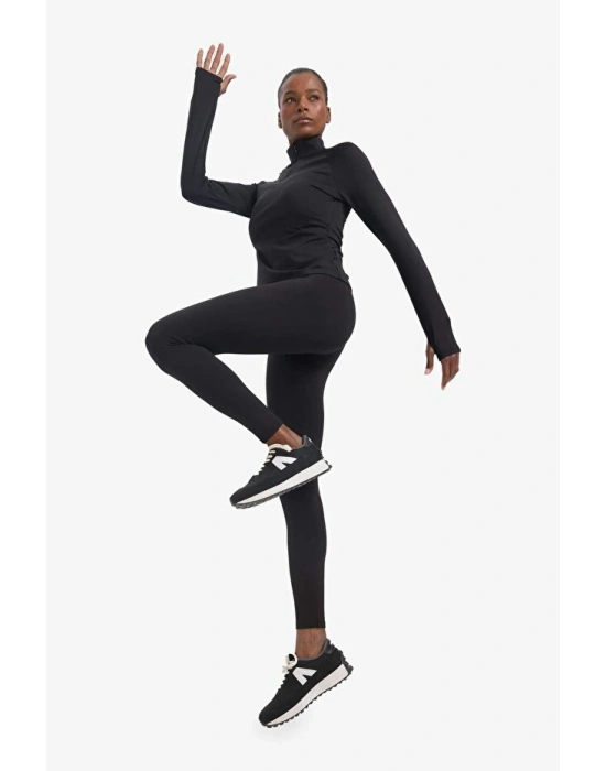 DeFactoFit Toparlayıcı Yüksek Bel İçi Yumuşak Tüylü Beli Saran Basic Düz Sporcu Tayt (25 AU)