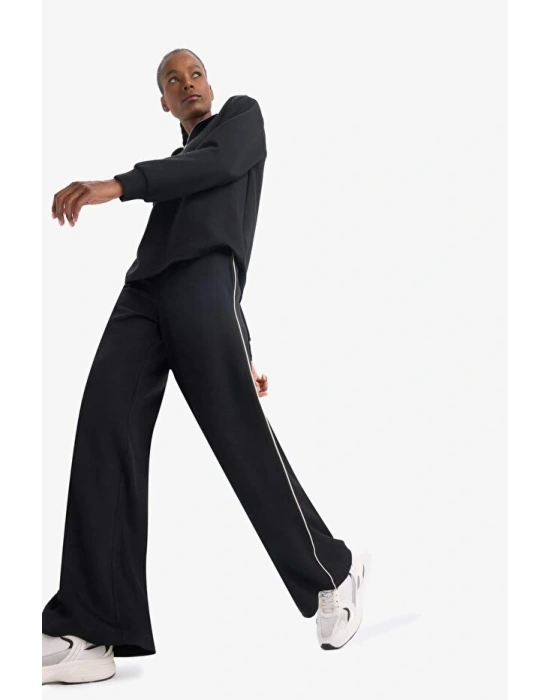 DeFactoFit Wide Leg Geniş Paça Cepli Standart Boy Modal Soft Touch Pantolon