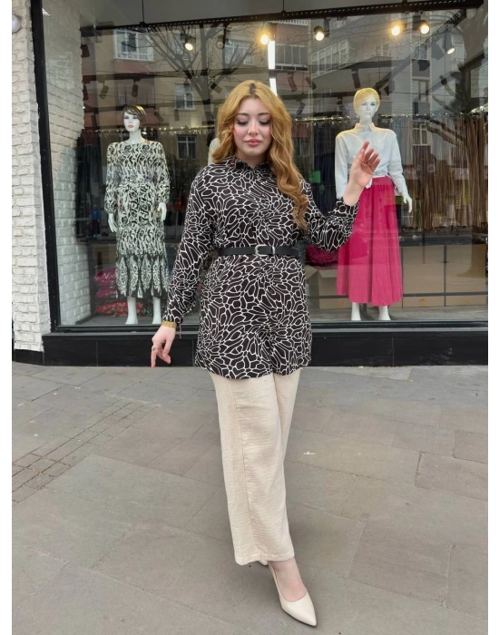 Desenli tunik gömlek