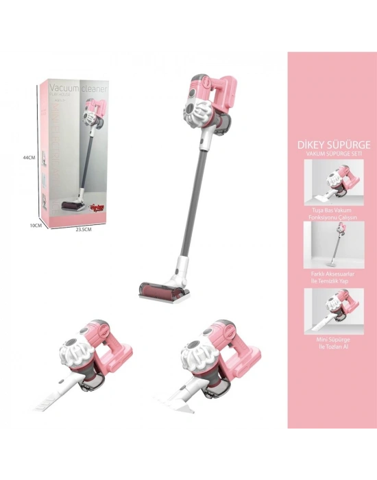 DİKEY ELEKT SÜPÜRGESİ PEMBE