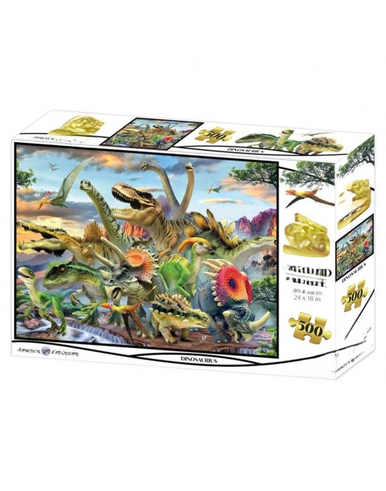 Dinozorlar 500 Parça Yetişkin Puzzle