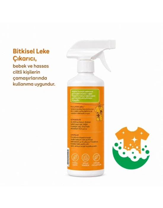 Doğal Bitkisel Leke Çıkarıcı Arındırıcı 500 ml