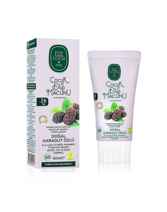 Doğal Karadut Özlü Diş Macunu 2-6 Yaş 60 ml