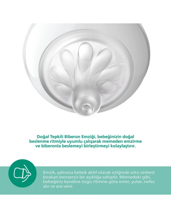 Doğal Tepkili Natural Response Cam Biberon 120 ml 0+ Ay