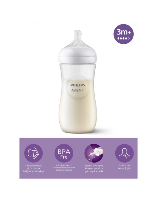 Doğal Tepkili Natural Response PP Biberon 330 ml 3+ Ay