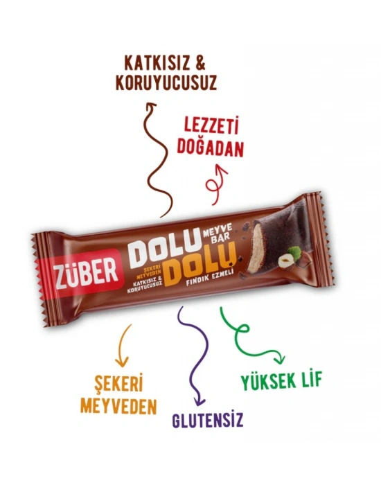 Dolu Dolu Fındık Ezme Meyve Bar 30 Gr