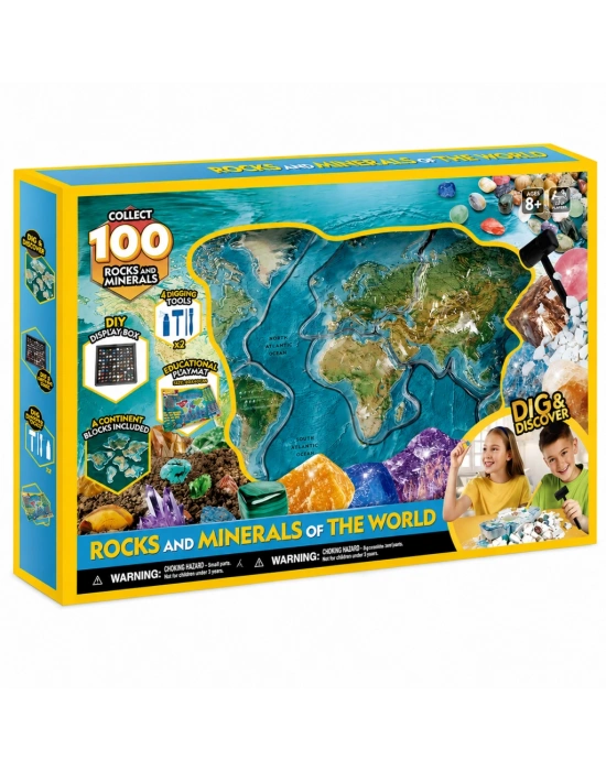 Dünyanın Kayaları ve Mineralleri Araştırma Seti 3D Puzzle