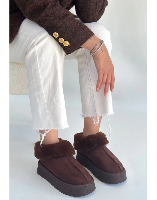 Edali Kahverengi Süet Bot