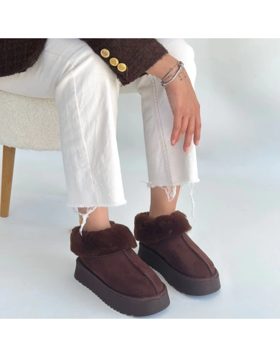 Edali Kahverengi Süet Bot