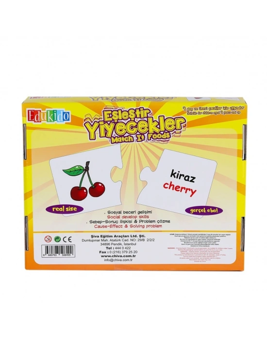 EDU-1002 Eşleştir Yiyecekler -Chiva