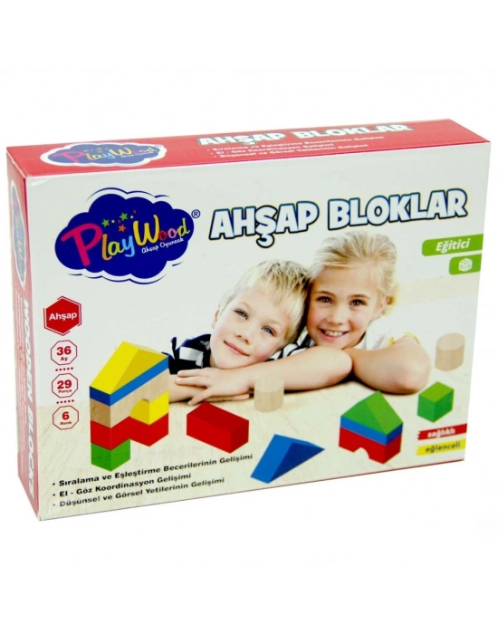 Eğitici Ahşap Bloklar 29 Parça