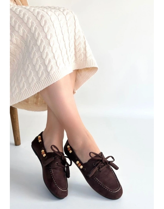 Elora Kahve Süet Babet