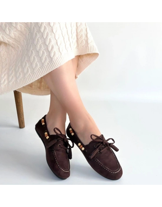 Elora Kahve Süet Babet