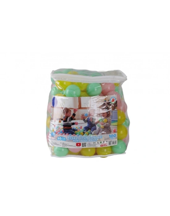 ER-6100 SOFT RENK HAVUZ TOPLARI PVC ÇANTALI