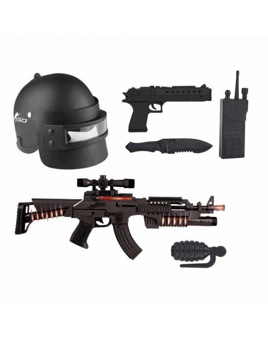 Erdem Sesli ve Işıklı CS GO Askeri Oyun Seti ER-120M