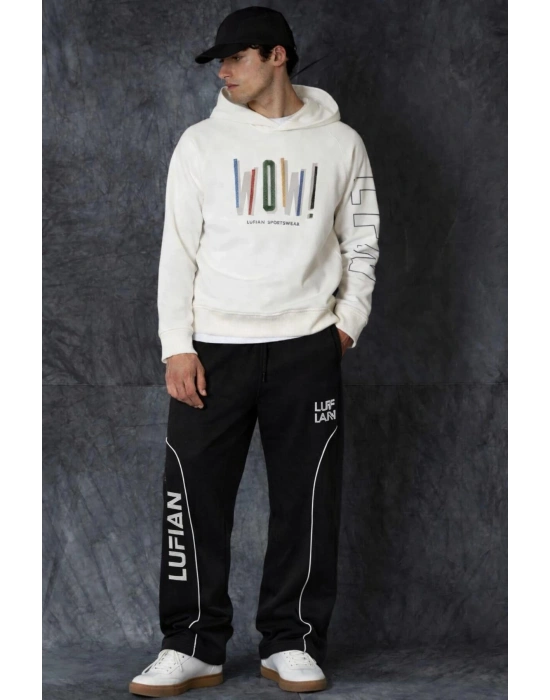 Erkek Baggy Bol Paça Rahat Kalıp Eşofman Altı Siyah