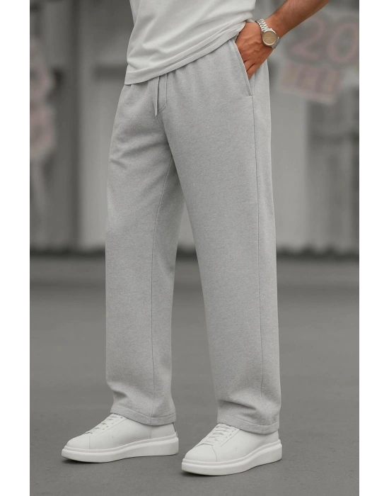 Erkek Baggy Bol Paça Salaş Rahat Kalıp Eşofman Altı Premium Kalite Tarz Yeni Model Ürün Gri