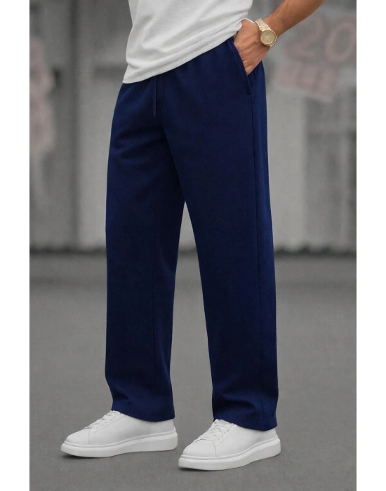 Erkek Baggy Bol Paça Salaş Rahat Kalıp Eşofman Altı Premium Kalite Tarz Yeni Model Ürün Lacivert