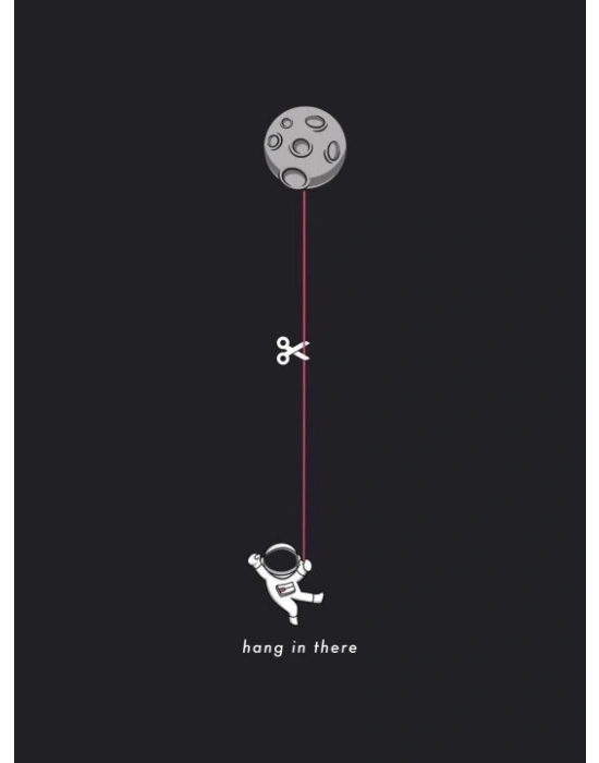 Erkek Baskılı Oversize T-shirt - Siyah