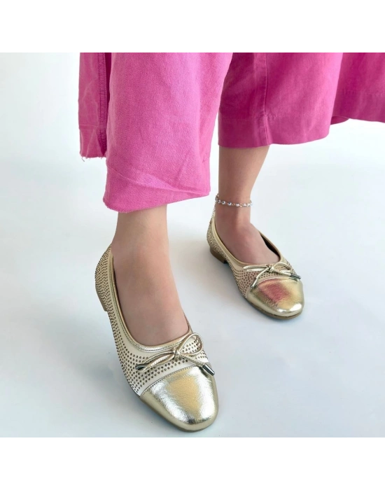 Etya Gold Cilt Babet Ayakkabı