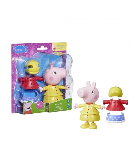 F8859 Peppa Pig ve Ailesi Kıyafetli Figür Seti +3 yaş