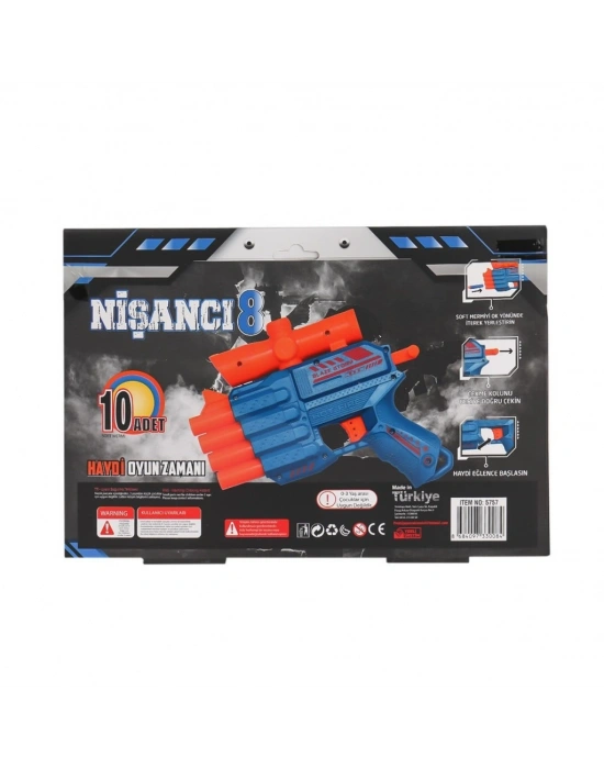 FAB 5757 4 Ağızlı Dart Atıcı Silah -Prestij Oyuncak