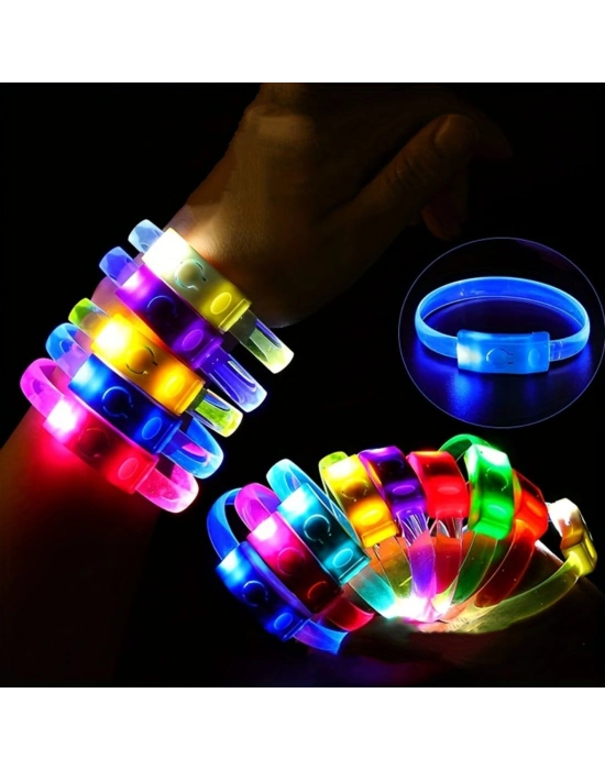 Festival & Parti LED Bileklik 3 Farklı Mod Işıklı 1 Adet