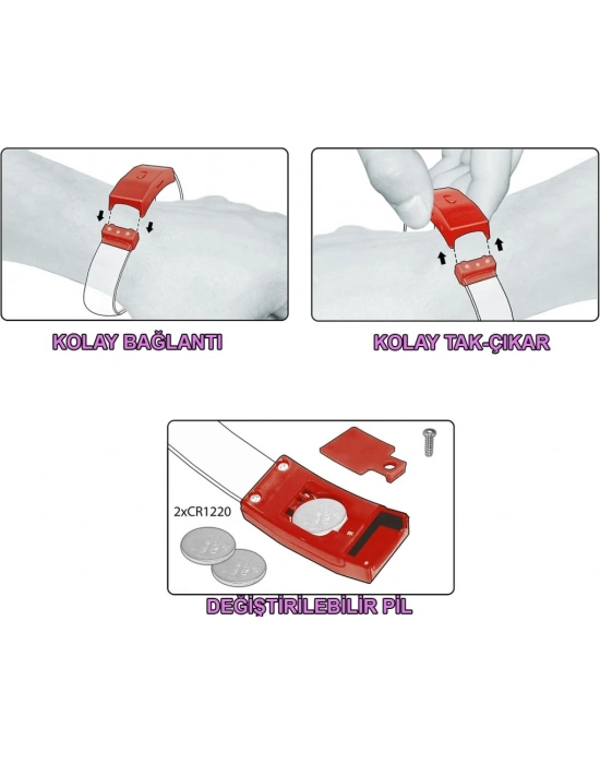 Festival & Parti LED Bileklik 3 Farklı Mod Işıklı 1 Adet