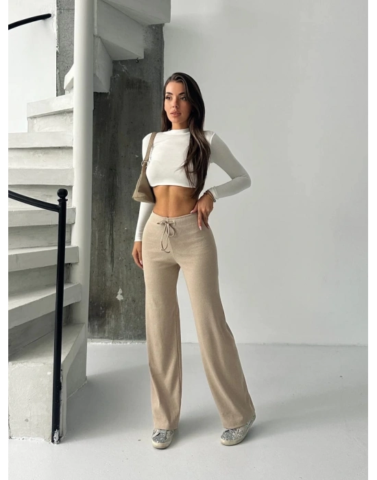 Fit comfort bej salaş pantolon A6011