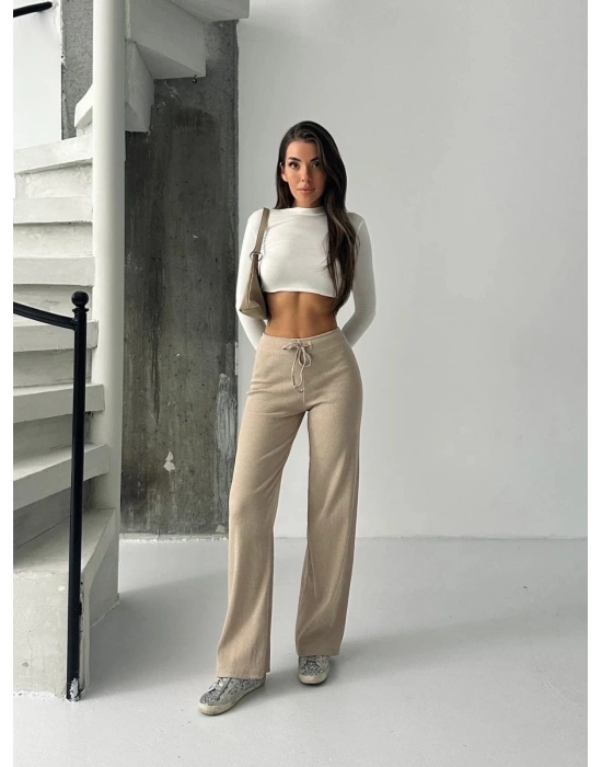 Fit comfort bej salaş pantolon A6011