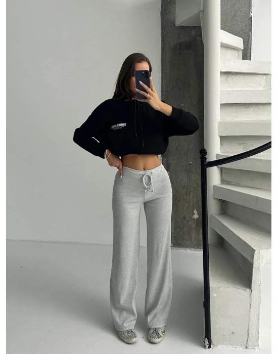 Fit comfort gri salaş pantolon A6011