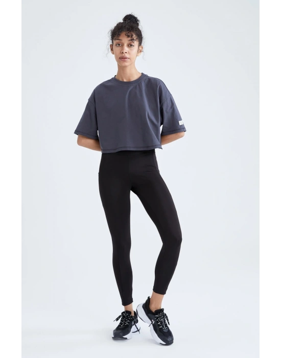 Fit Yüksek Bel Sporcu Tayt