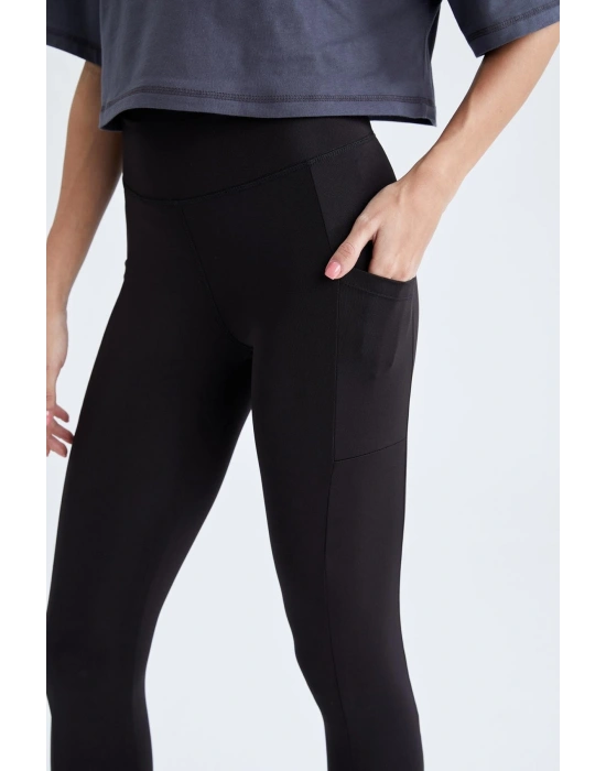 Fit Yüksek Bel Sporcu Tayt