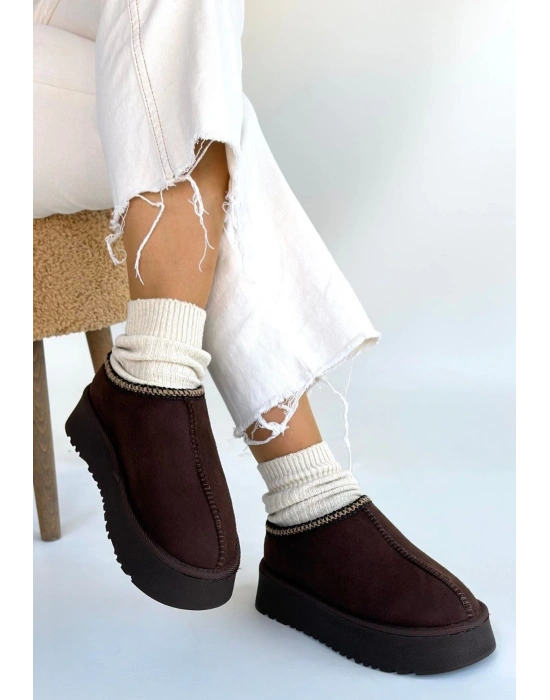 Foyk Kahverengi Süet Bot