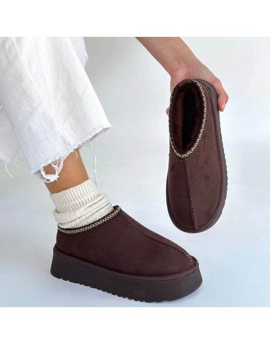 Foyk Kahverengi Süet Bot